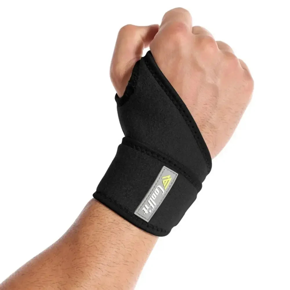Unisex Wrist Support Brace | Carpal Tunnel & Sprains Pain Relief | Nylon SBR Material Strap | Adult Fitness Wrap