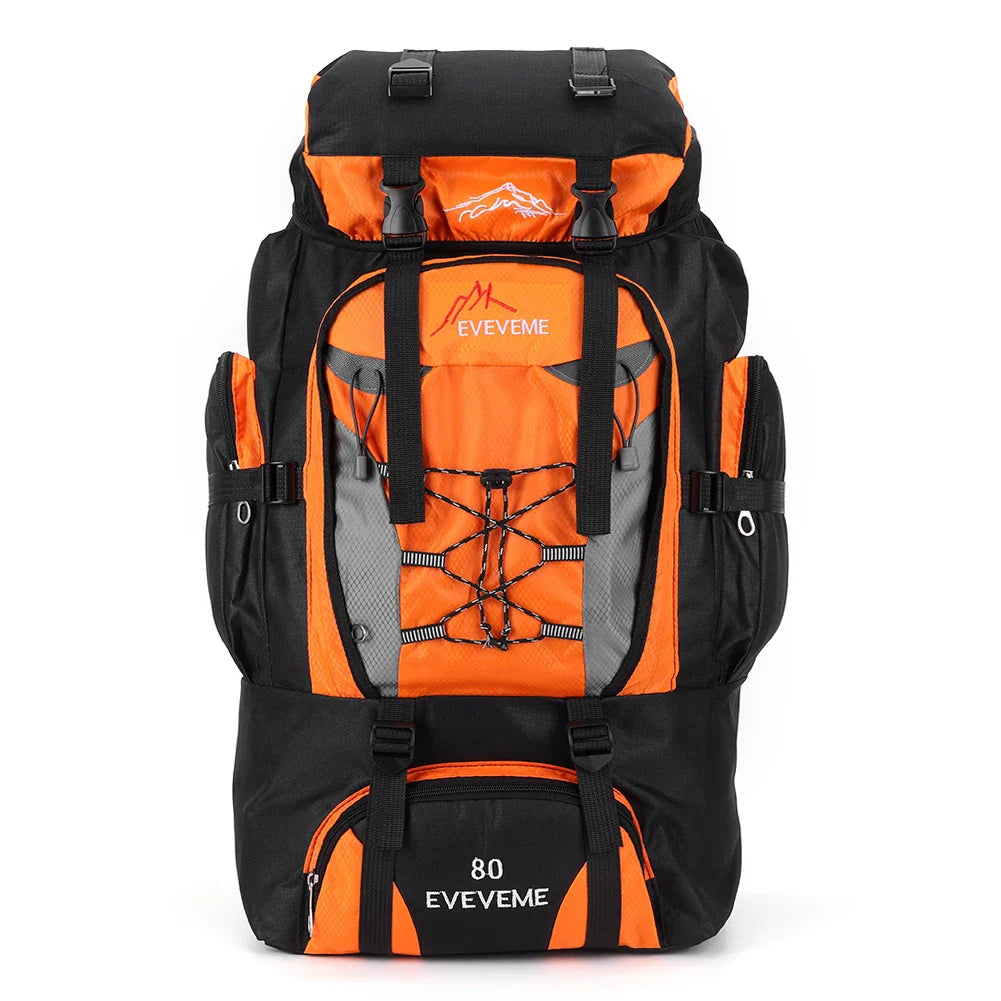 APWIKOGER 80L Hiking Backpack | Large Capacity Travel Pack | Adjustable Straps | Outdoor Sports Nylon Bag