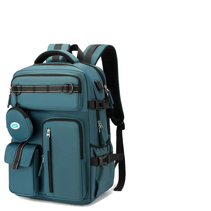 3pcs Vacuum Compression Backpack | Laptop Compartment | Soft Handle | Travel Cabin Bag | Embossed Design