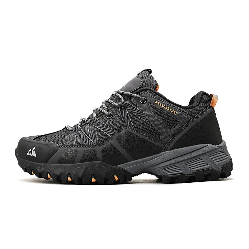 HIKEUP Men's Trail Running Shoes | Breathable Cushioning | Non-Slip Outdoor Walking Sneakers | Athletic Mountain Footwear