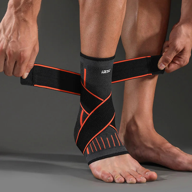 OIMG Adjustable Elastic Ankle Support | Compression Wrap for Plantar Fasciitis Achilles Tendonitis | Foot Stabilizer Sleeve