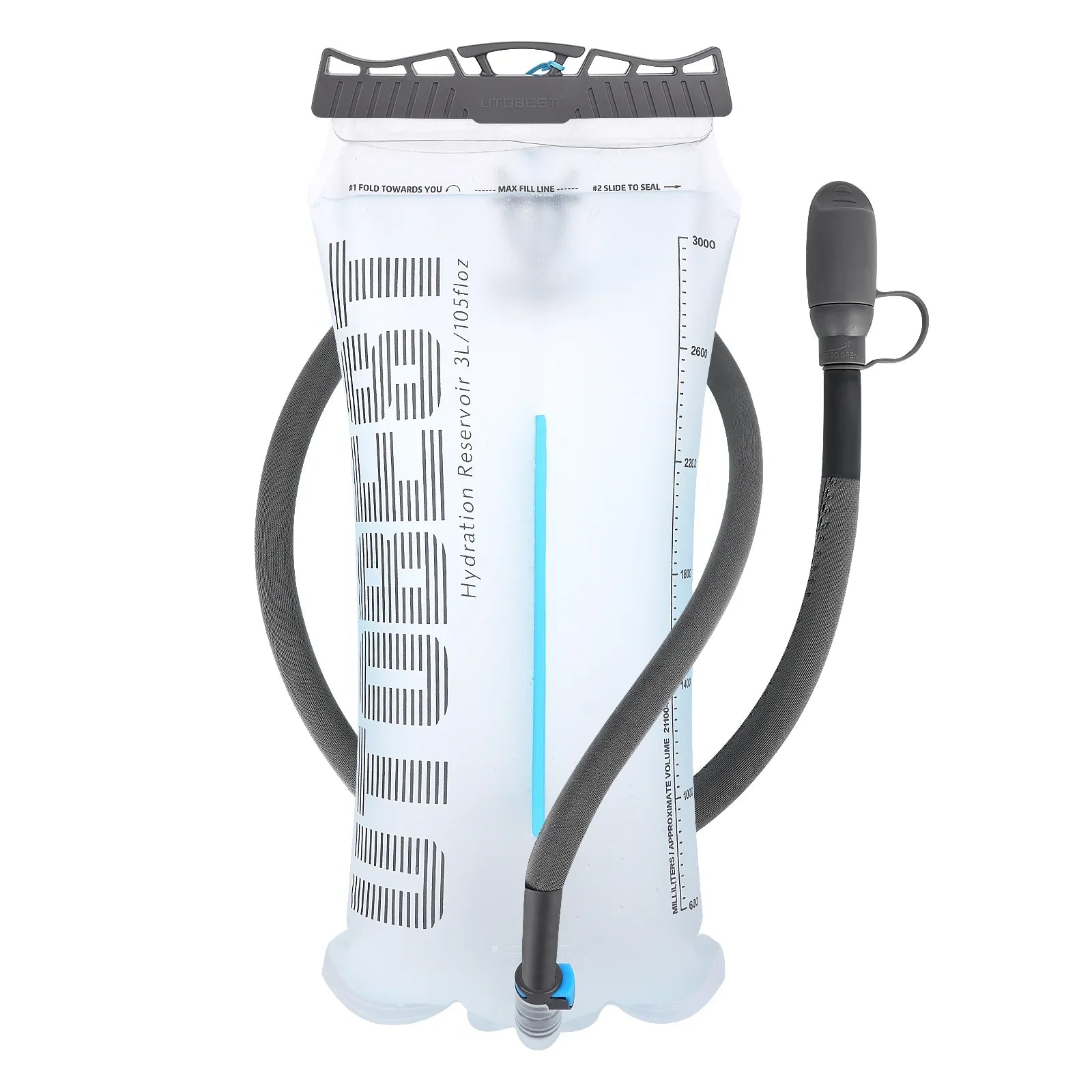 UTOBEST TPU Hydration Reservoir | 1.5L/2L/3L | Water Storage Bag for Camping Cycling Running Hiking | -20 to 50°C