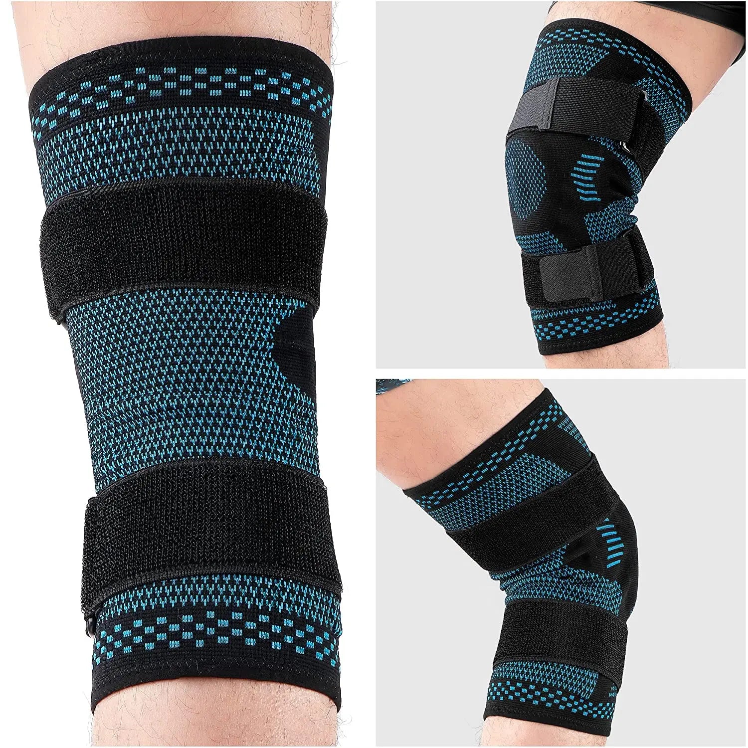 Knee Support Sleeve | Compression with Side Stabilizers & Patella Gel | Pain Relief | Meniscus ACL Recovery