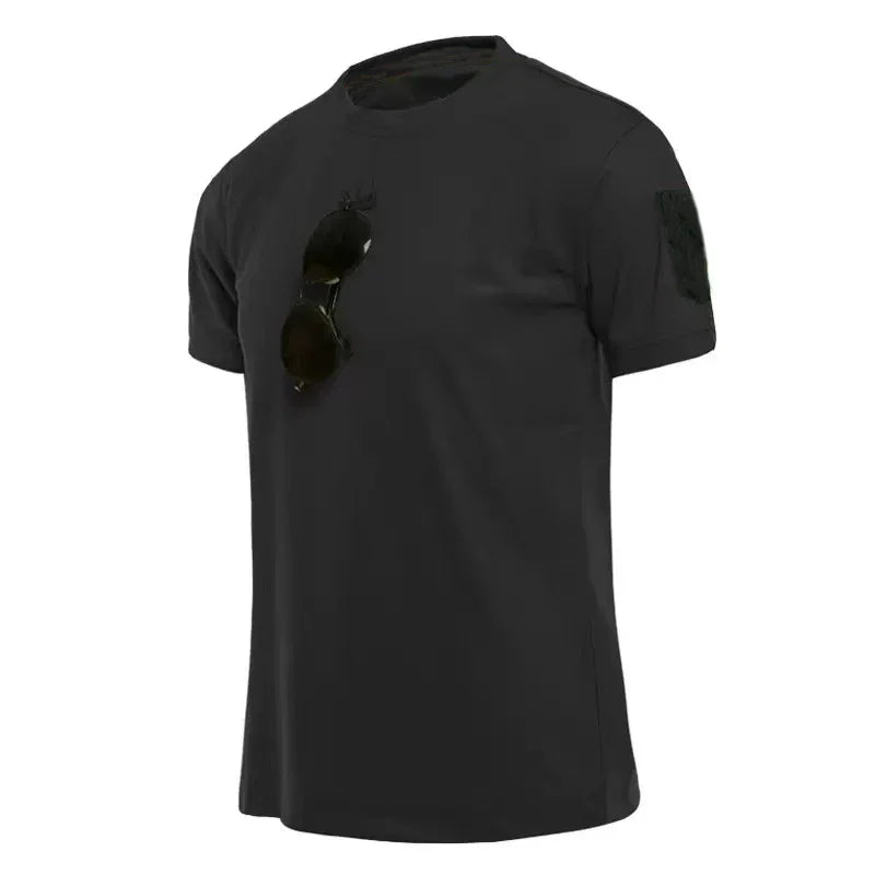 Men's Quick-Dry Tactical T-Shirts | Breathable Military-Style Activewear | Hiking Camping Gym Tops
