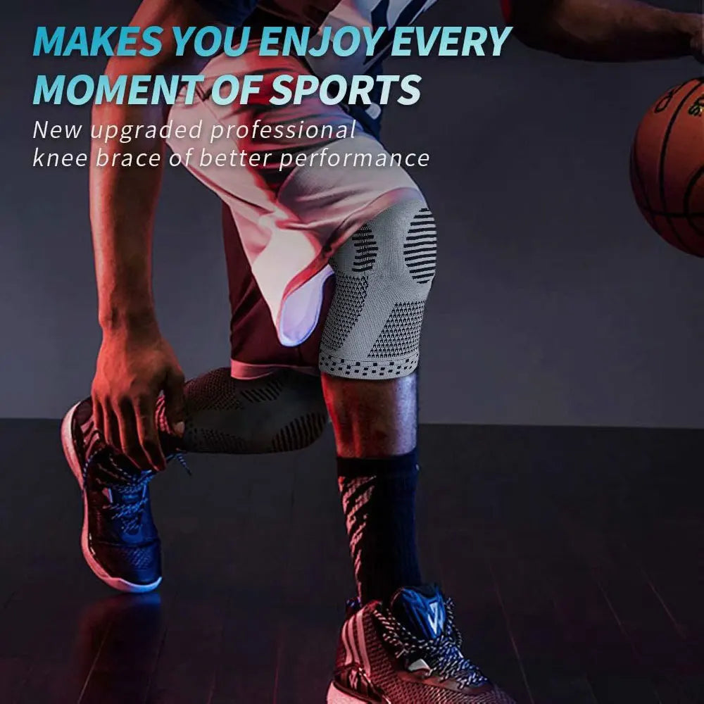 Professional Sports Knee Brace | Arthritis Relief & Support | Meniscus Tear Protection | Crossfit Running | Nylon | Universal Age