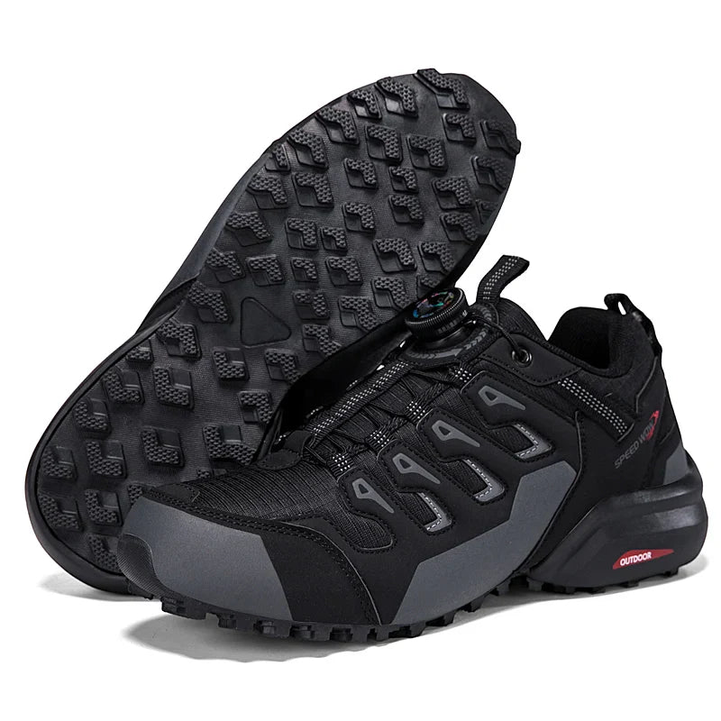 Men's Suede Outdoor Hiking Shoes | Durable Tactical Sneakers | Non-Waterproof | Low-Top Active Footwear