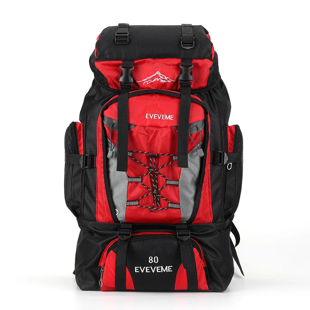 APWIKOGER 80L Hiking Backpack | Large Capacity Travel Pack | Adjustable Straps | Outdoor Sports Nylon Bag