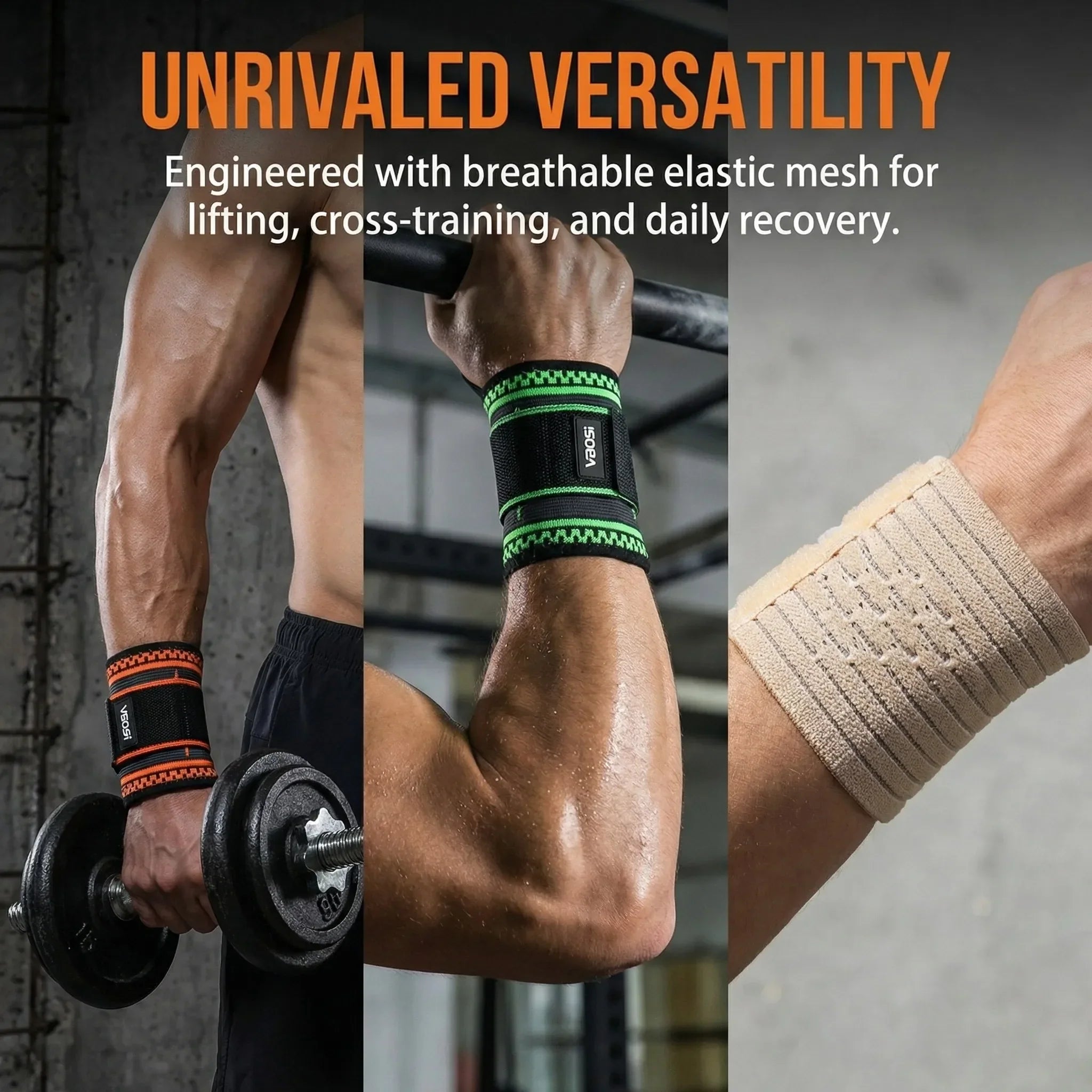 Adjustable Wrist Support | 3 Colors | Breathable Compression for Tendinitis & Carpal Tunnel Relief | OIMG