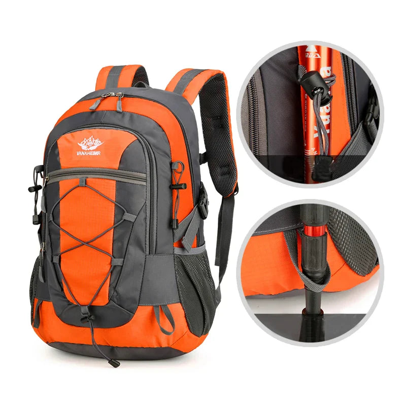 Ultralight Water-Resistant Hiking Backpack | Large Capacity Travel Daypack | Men & Women Outdoor Sports