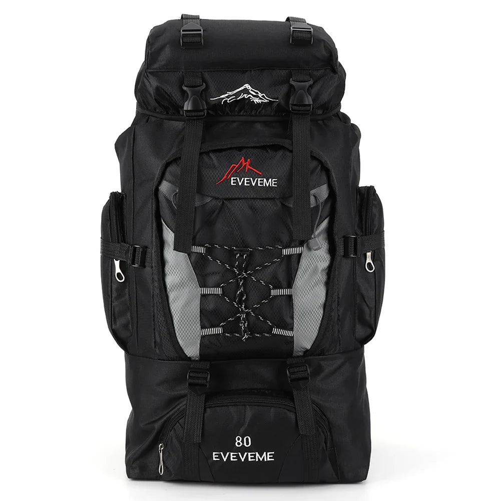 APWIKOGER 80L Hiking Backpack | Large Capacity Travel Pack | Adjustable Straps | Outdoor Sports Nylon Bag