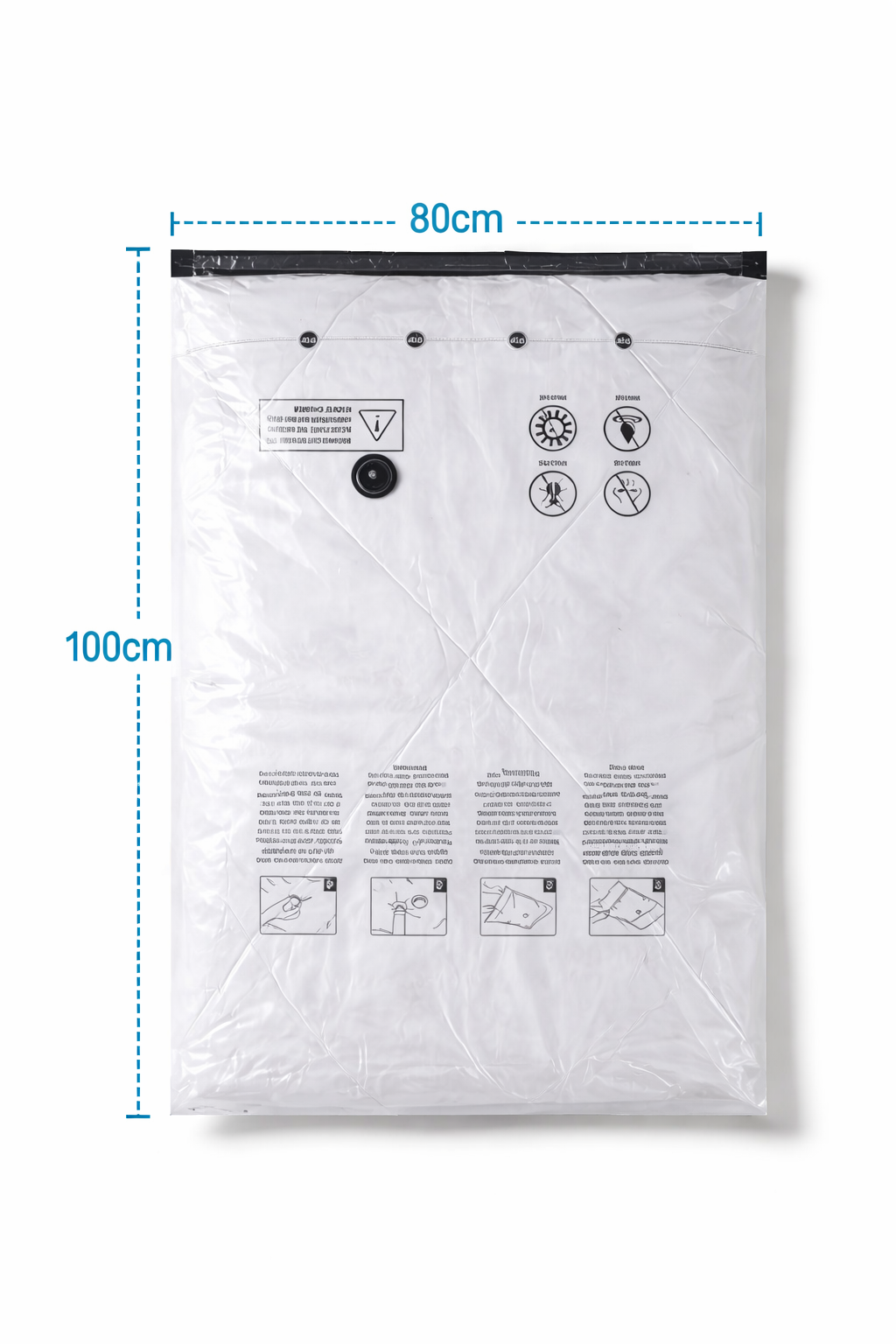 Space-Saving Vacuum Storage Bags | Travel Compression Seal Bags | Eco-Friendly Folding Design | Camping Essentials