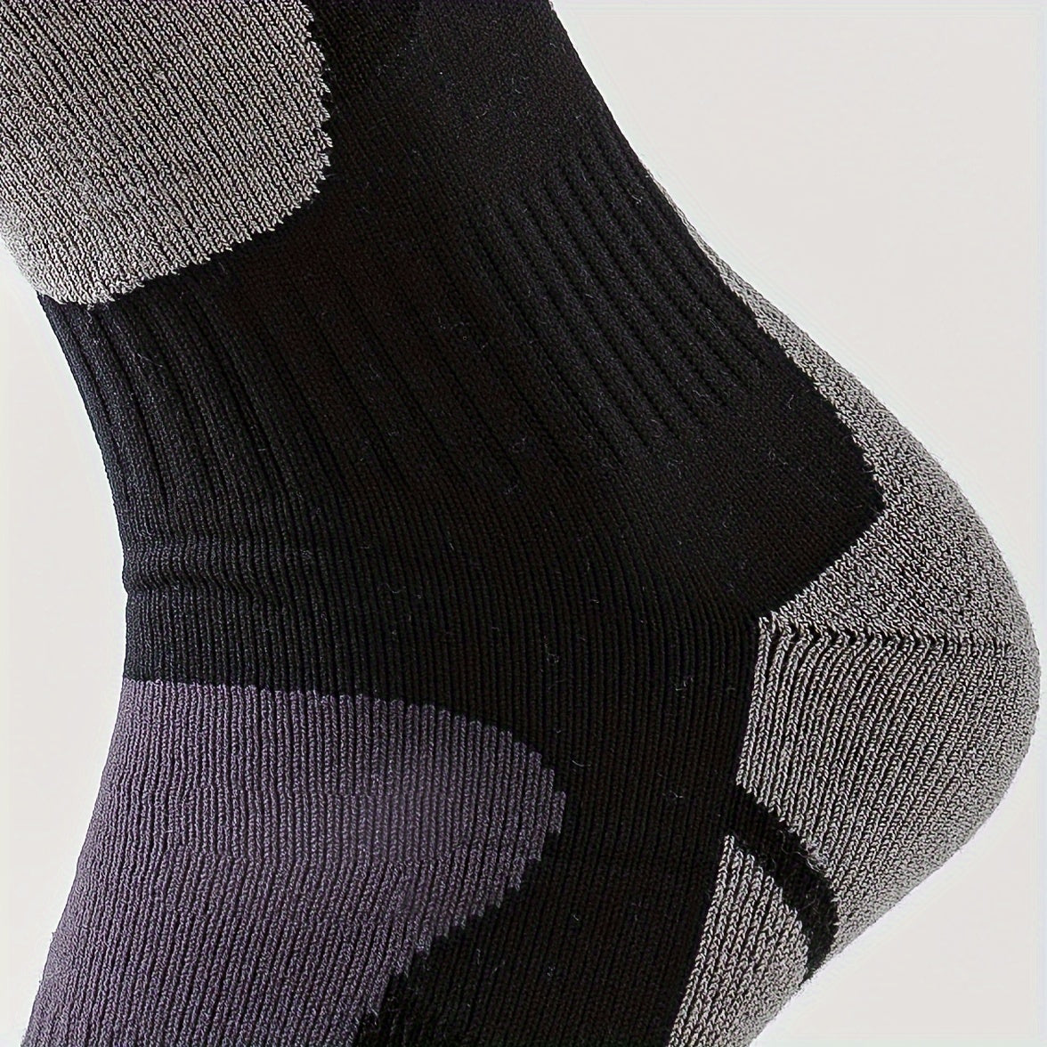Winter Thermal Socks | Geometric Knit Design | Cushioned Bottom | Skiing & Snowboarding Outdoor Gear | Unisex