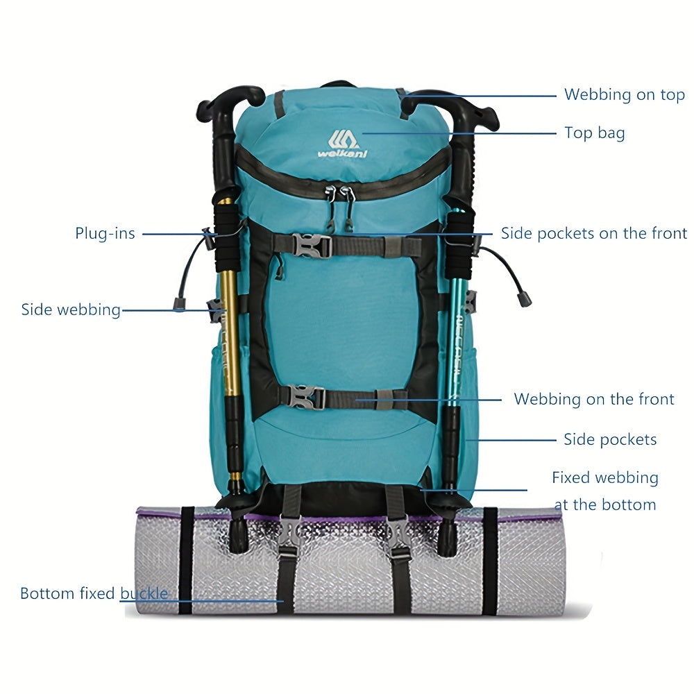 Lightweight Outdoor Backpack | 30L Capacity | Nylon Daypack for Hiking, Camping, Climbing | Adjustable Straps | Durable Zipper | Unisex