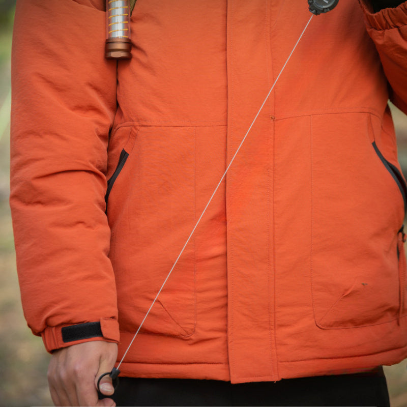 Outdoor Retractable Keychain | Steel Wire Rope | High-Resilience ABS | Quick-Release Buckle | Anti-Loss Clip | Black