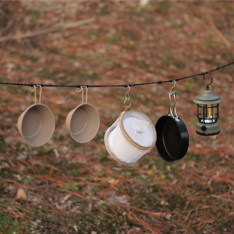Windproof Adjustable Camping Clothesline | Beaded Design for Outdoor Travel | 3-Meter Portable Laundry Rope