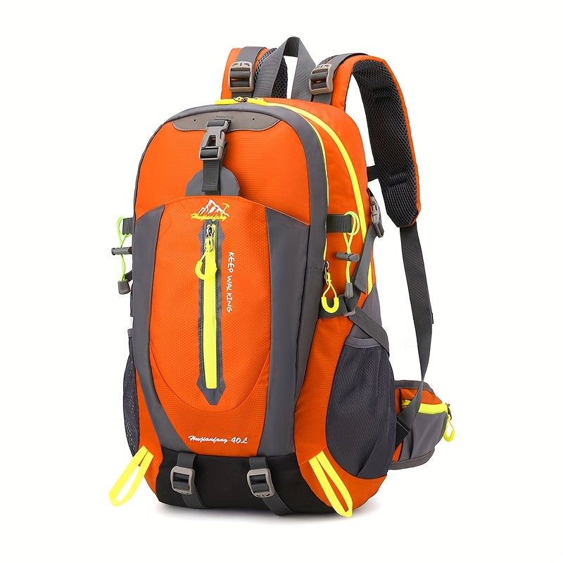 Durable 40L Nylon Backpack | Laptop & Outdoor Gear | Camping Hiking Sports | Unisex | Black | Soft Shell