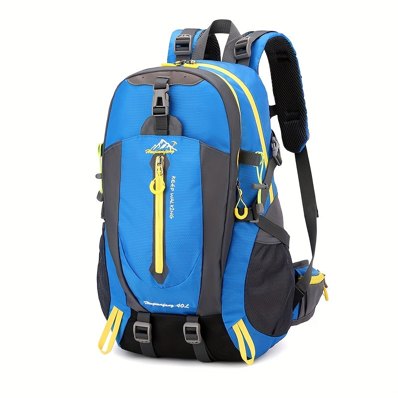 Durable 40L Nylon Backpack | Laptop & Outdoor Gear | Camping Hiking Sports | Unisex | Black | Soft Shell