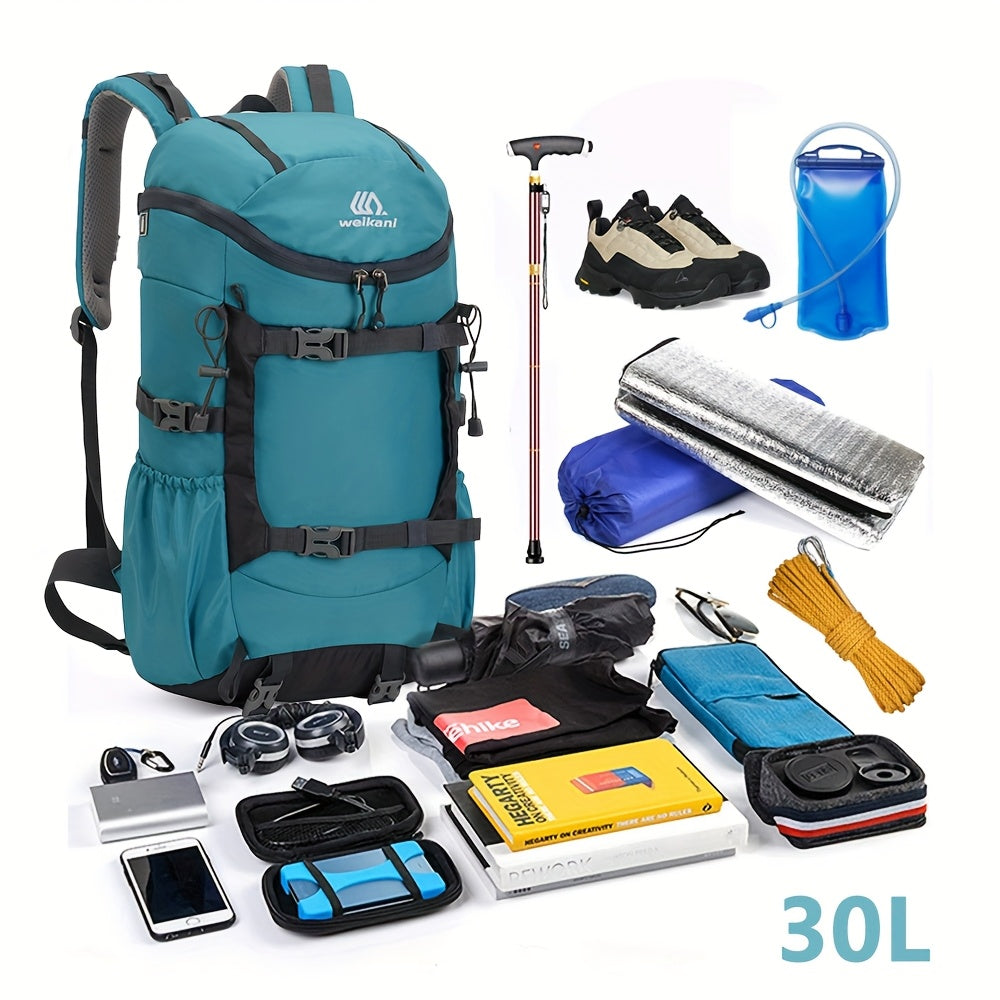 Lightweight Outdoor Backpack | 30L Capacity | Nylon Daypack for Hiking, Camping, Climbing | Adjustable Straps | Durable Zipper | Unisex