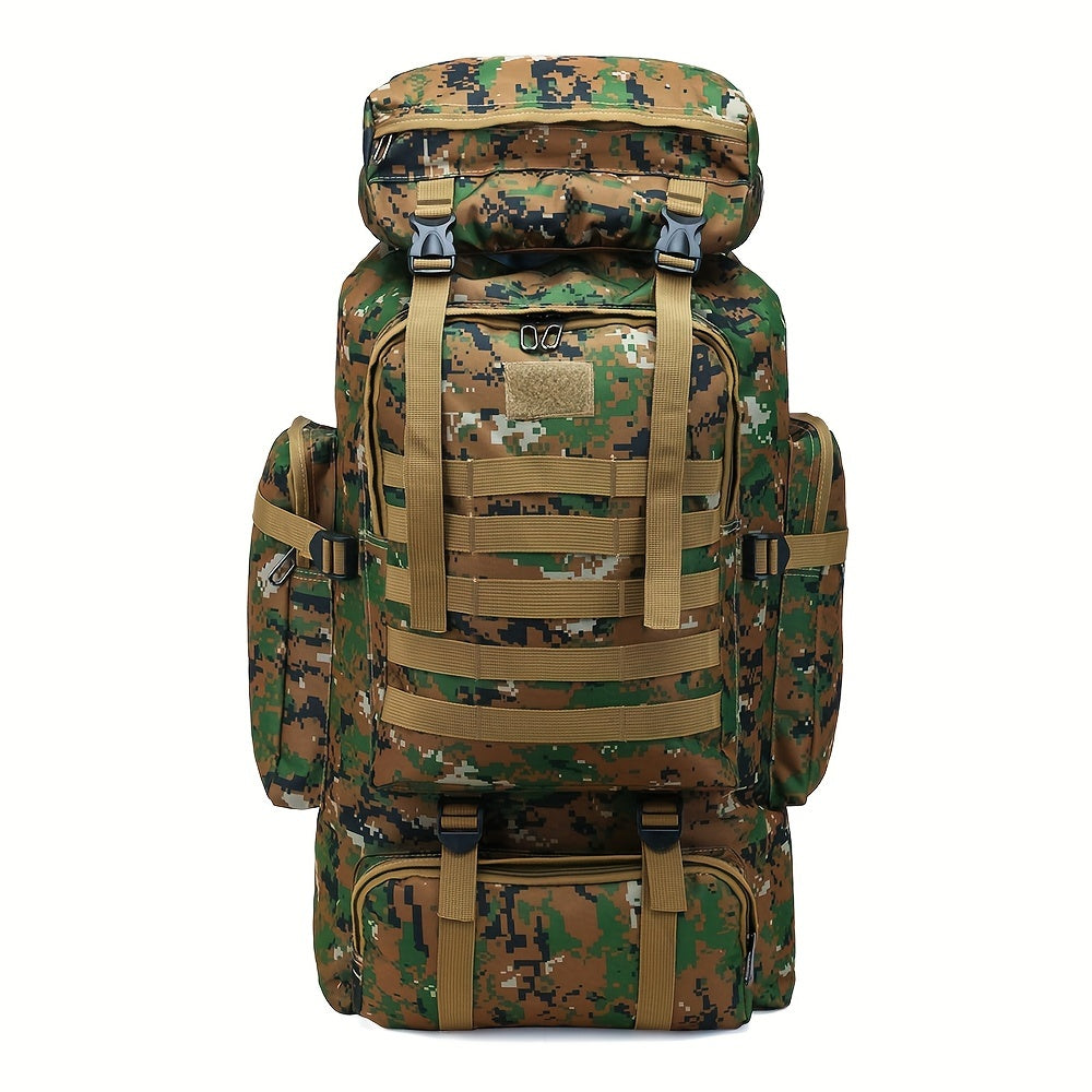 JUMAHE Camouflage Hiking Backpack | Large Capacity Outdoor Bag | Adjustable Straps | Travel & Camping Gear | Lightweight Polyester