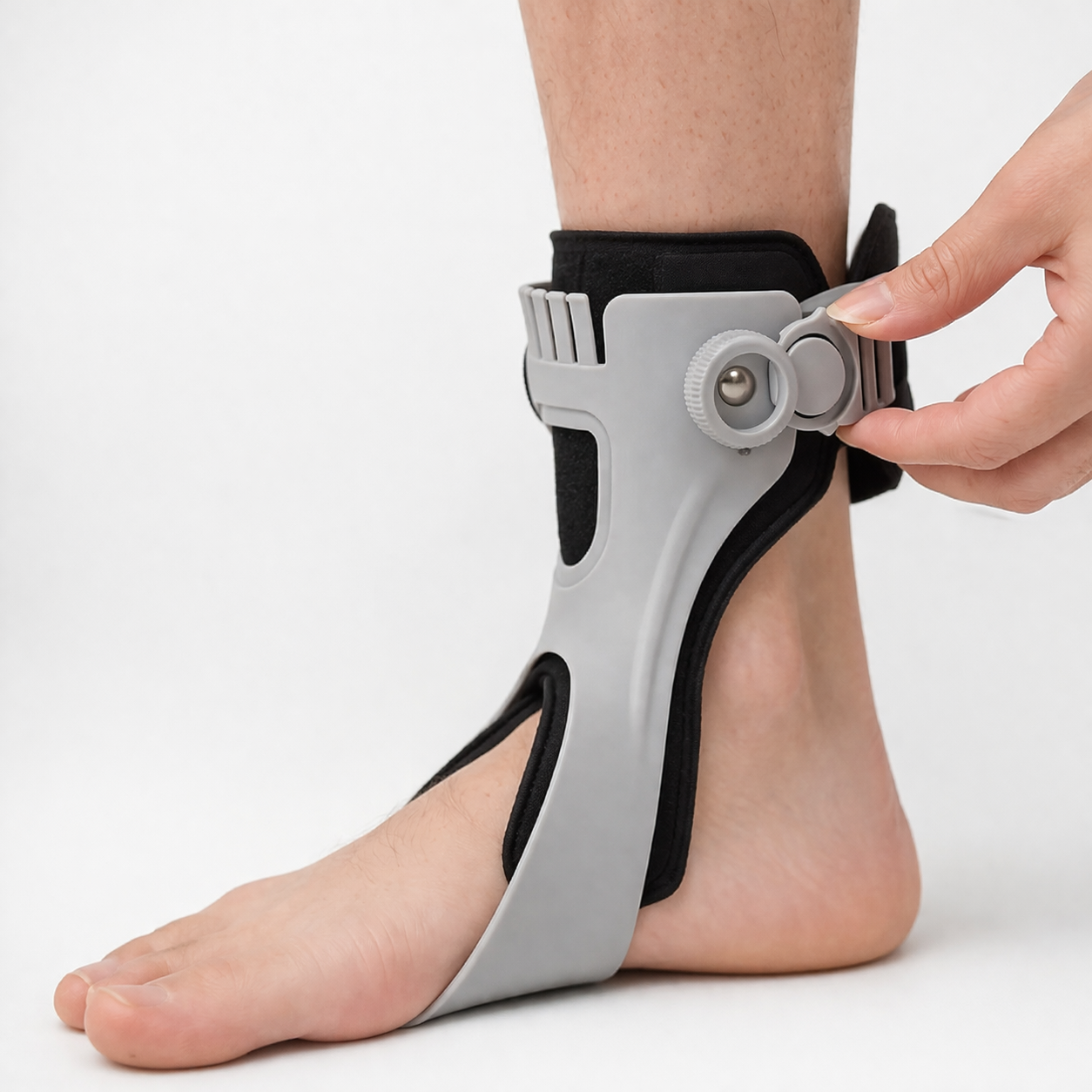 Adjustable Ankle Support | Buckle Design | Sports Injury Rehabilitation | Foot Brace | Composite Material | Bone Care