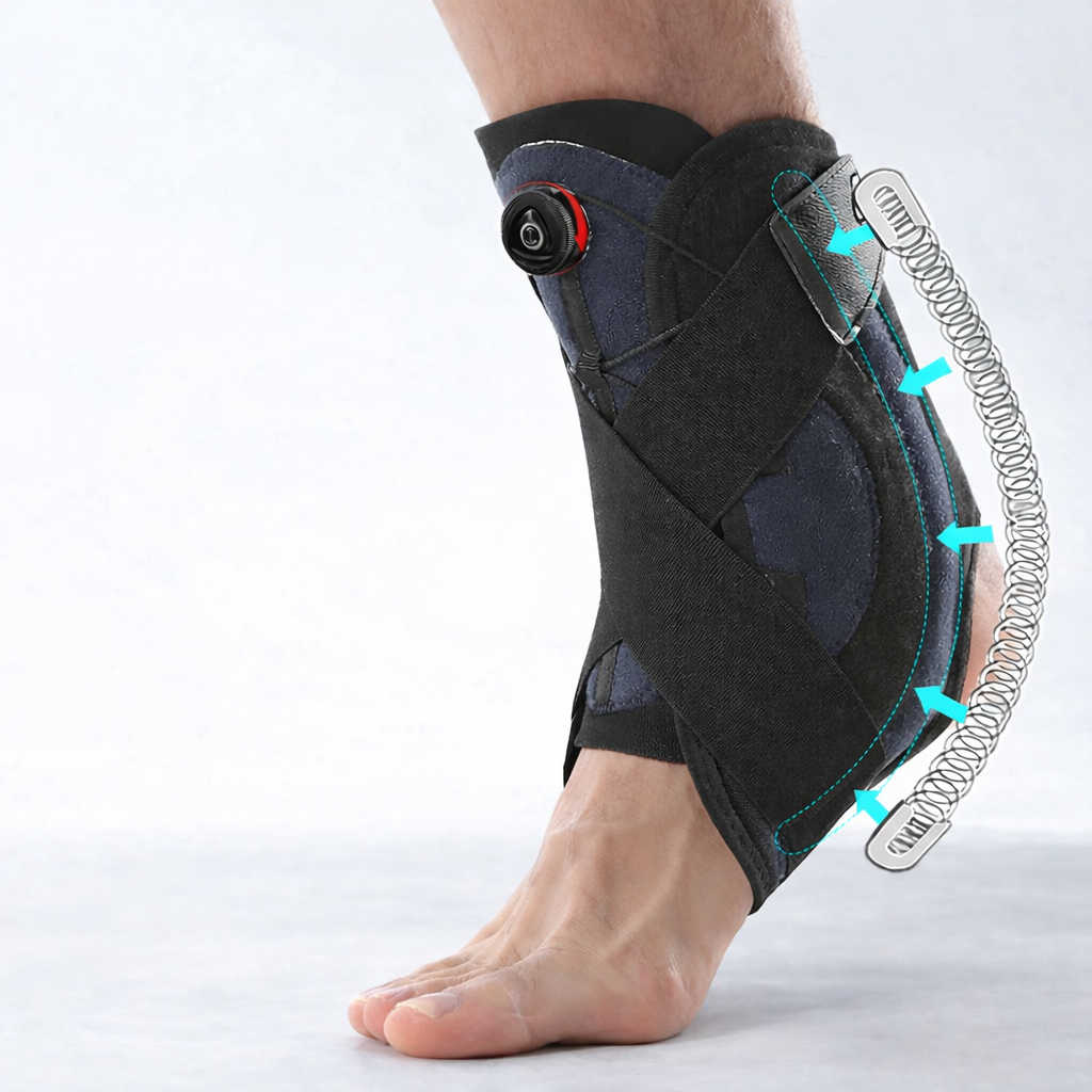 Ankle Support Brace with Side Stabilizers | Adjustable Tendinitis Recovery | ZMHTDREAMHUNTER | Unisex | OK Cloth Material