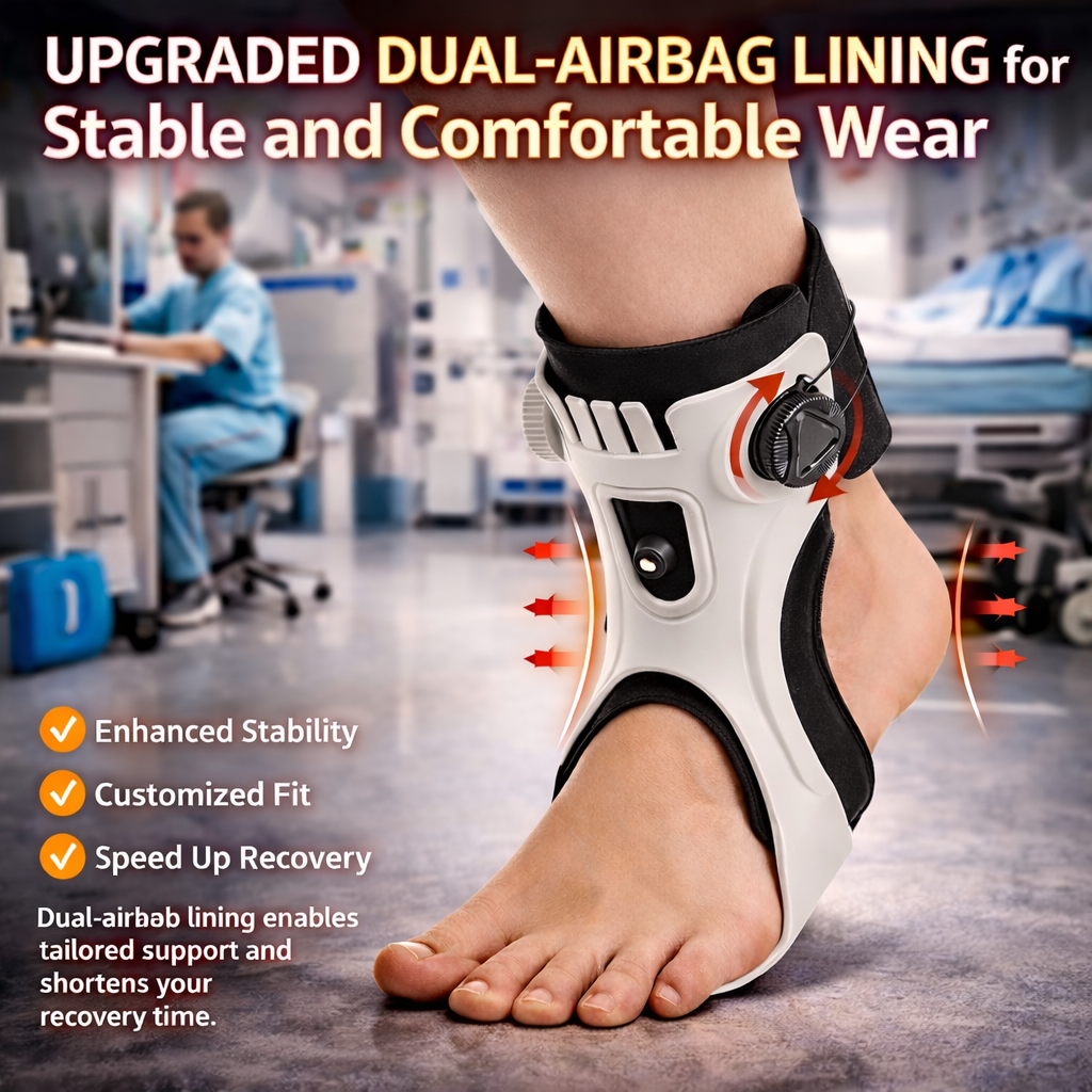 Adjustable Ankle Support | Buckle Design | Sports Injury Rehabilitation | Foot Brace | Composite Material | Bone Care