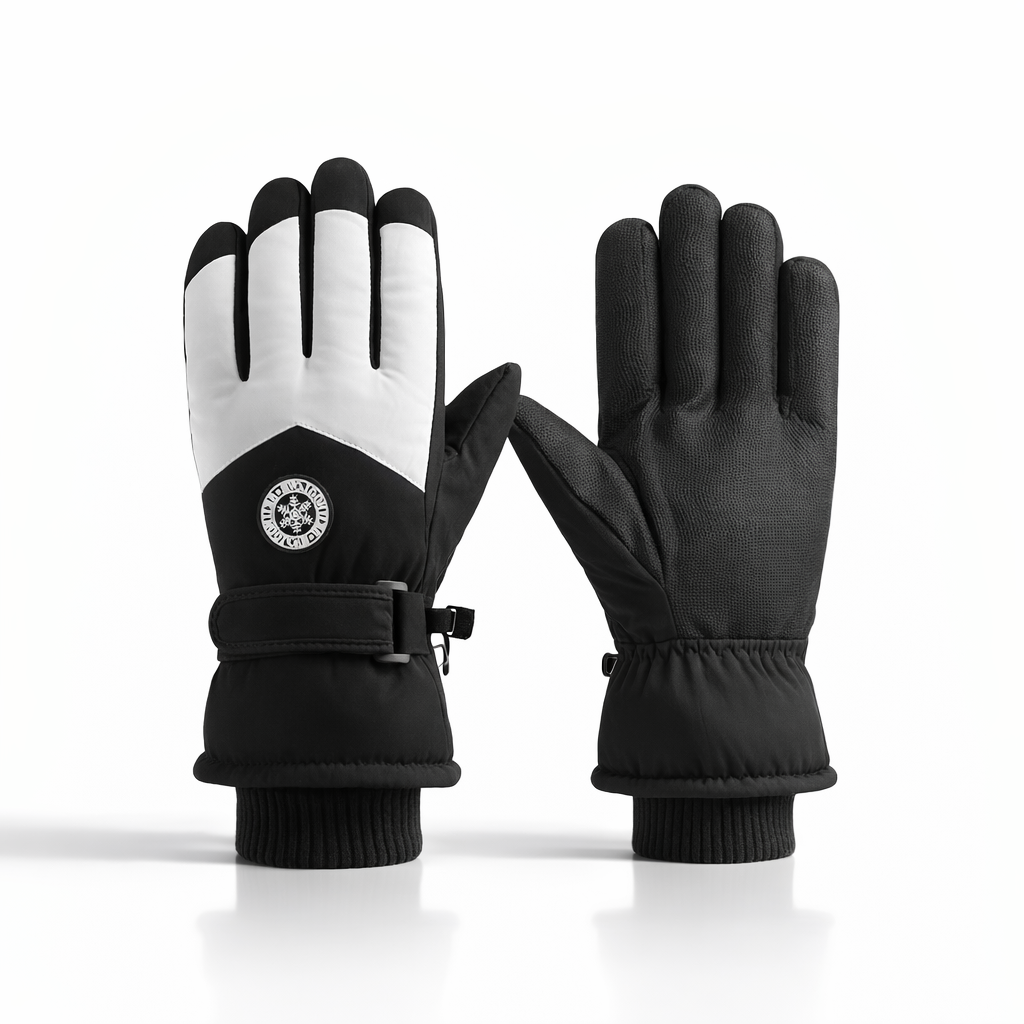 CarrKen Winter Ski Gloves | Warm Touchscreen Mittens | Unisex | Polyester | Outdoor Sports Accessory | Hook-and-Loop Closure