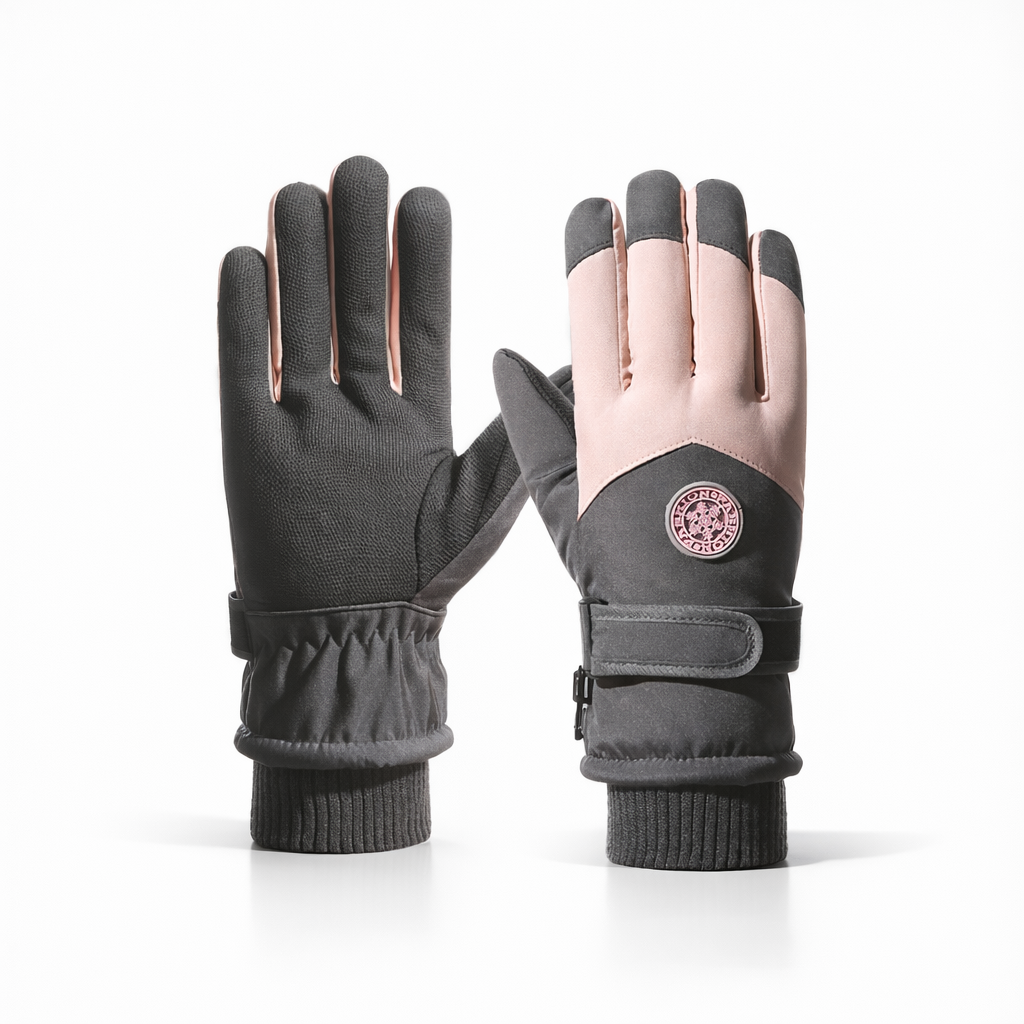 CarrKen Winter Ski Gloves | Warm Touchscreen Mittens | Unisex | Polyester | Outdoor Sports Accessory | Hook-and-Loop Closure