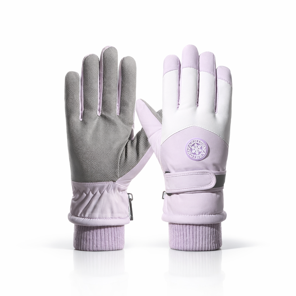 CarrKen Winter Ski Gloves | Warm Touchscreen Mittens | Unisex | Polyester | Outdoor Sports Accessory | Hook-and-Loop Closure