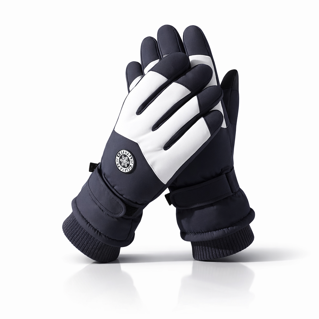 CarrKen Winter Ski Gloves | Warm Touchscreen Mittens | Unisex | Polyester | Outdoor Sports Accessory | Hook-and-Loop Closure