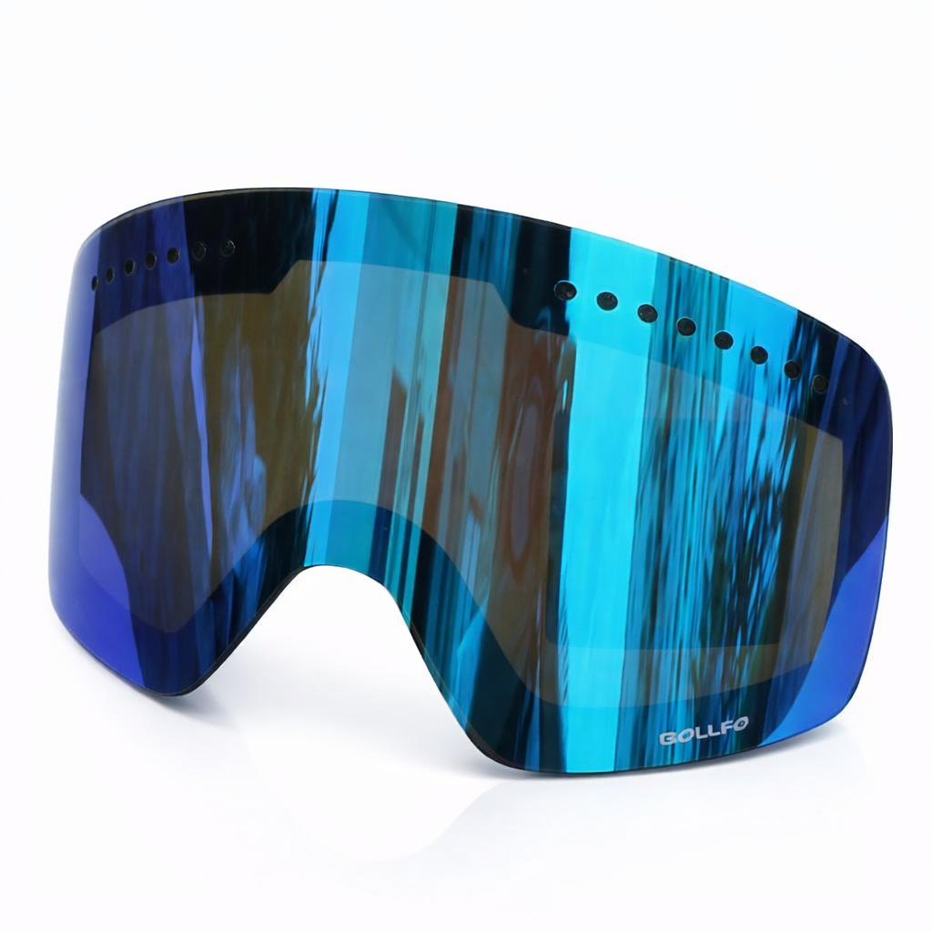 BOLLFO Ski Goggles | Magnetic Double Lens | Anti-Fog | Adjustable Strap | TPU Frame | Snowboarding | Mixed Colors | Adults