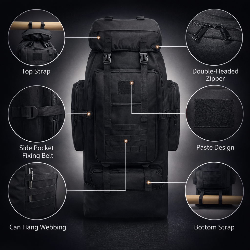 100L Large Capacity Outdoor Backpack | Unisex Hiking Travel Bag | Multifunctional Camping Gear | 420D Durable Material
