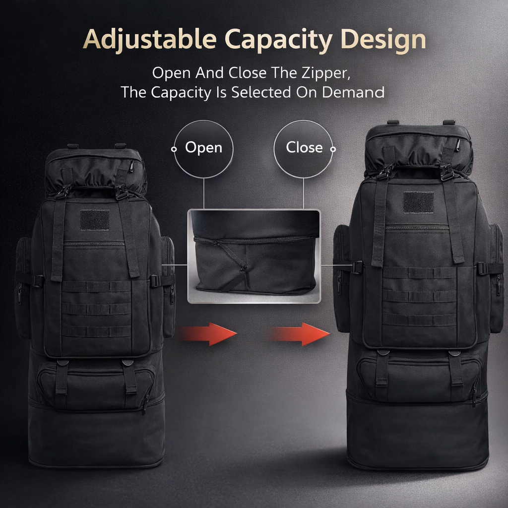 100L Large Capacity Outdoor Backpack | Unisex Hiking Travel Bag | Multifunctional Camping Gear | 420D Durable Material