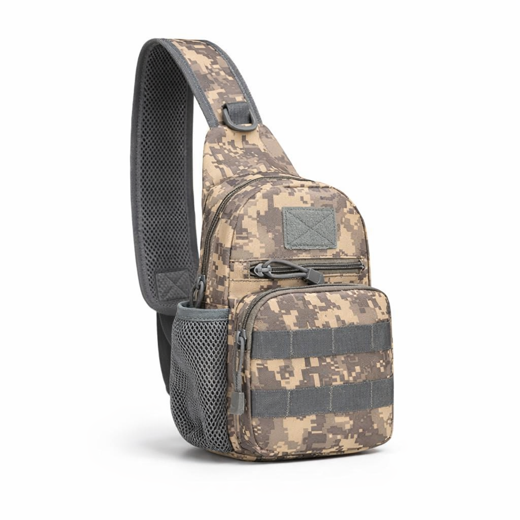 Nylon Crossbody Sling Bag | Outdoor Travel Shoulder Pack for Men Women | Hiking Camping Gear