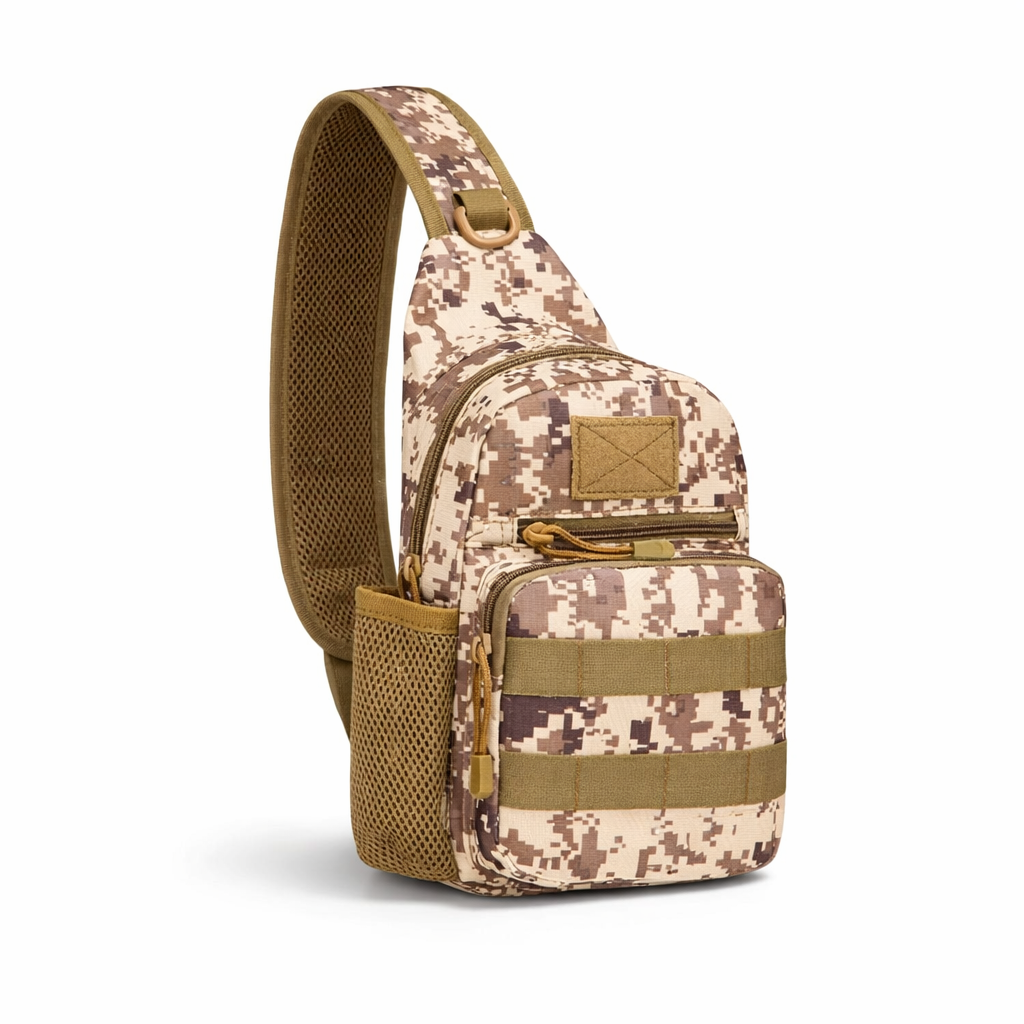 Nylon Crossbody Sling Bag | Outdoor Travel Shoulder Pack for Men Women | Hiking Camping Gear
