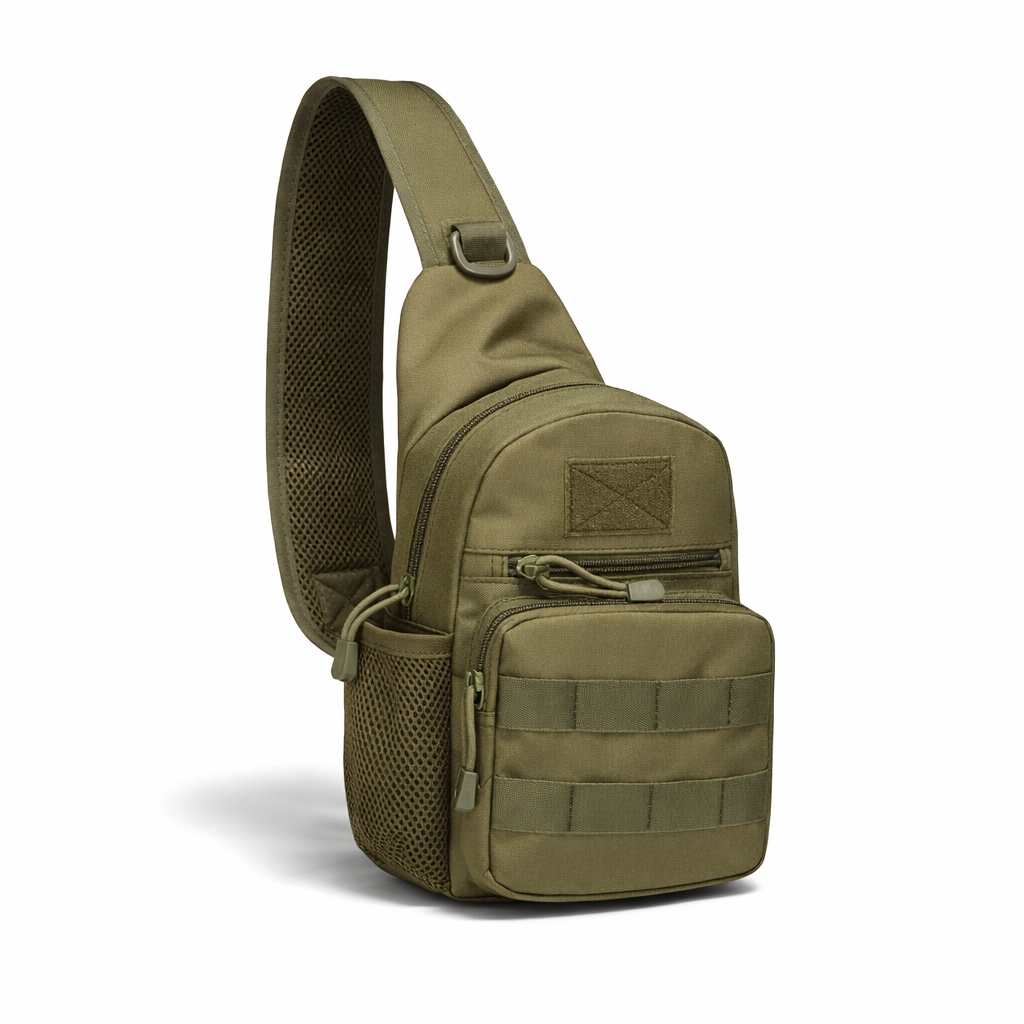 Nylon Crossbody Sling Bag | Outdoor Travel Shoulder Pack for Men Women | Hiking Camping Gear