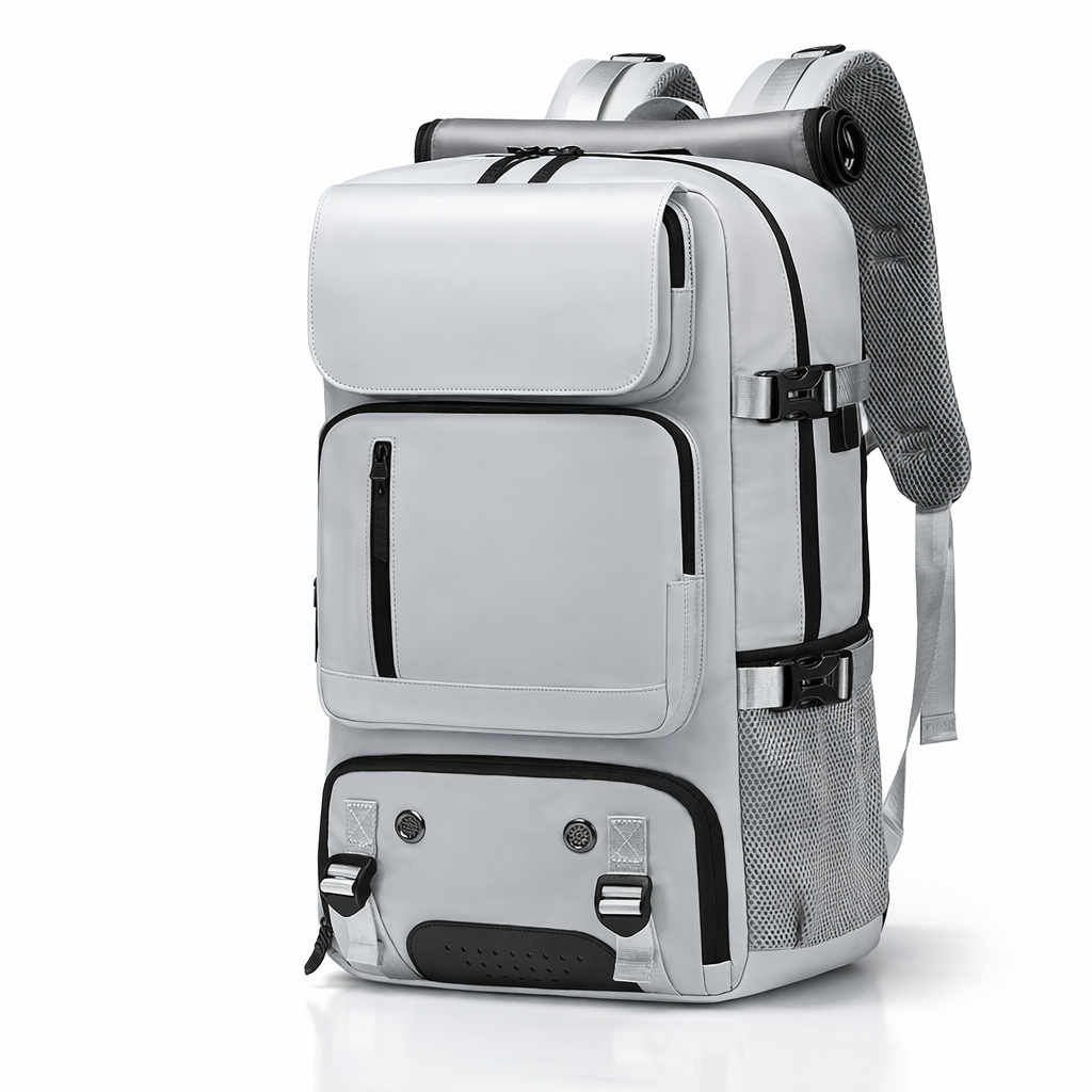 17.3-Inch Laptop Backpack | Multi-Functional Black Nylon | TSA-Approved Travel Bag | Large Capacity 35L | Men & Women Durable Design