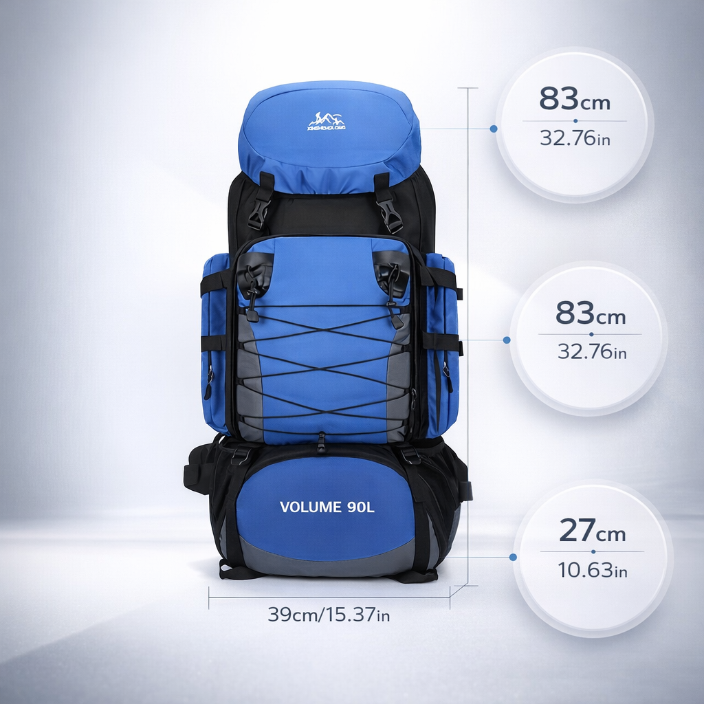 Large-Capacity Travel Backpack | Outdoor Hiking Gear | Universal Soft Shell Polyester | Space Theme | Chest Fit Adjustment