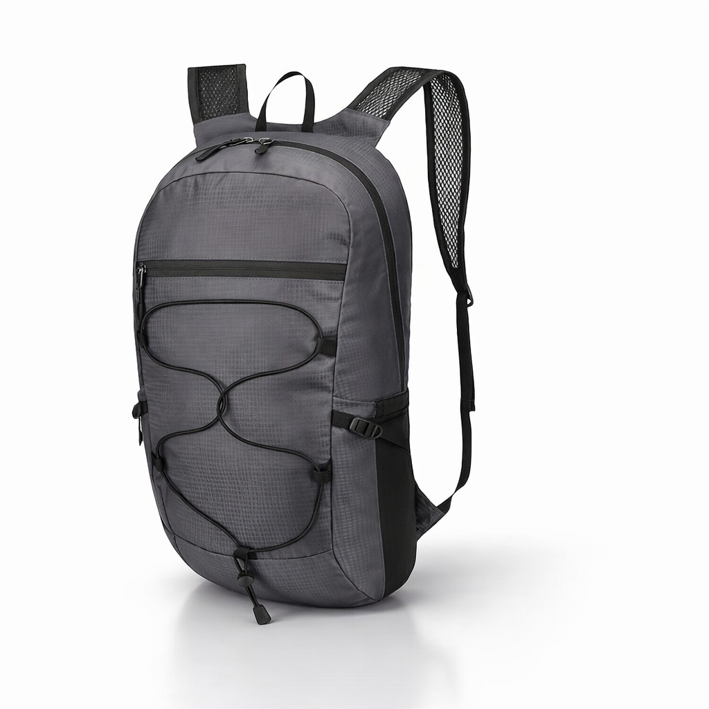 Ultra-Light Foldable Backpack | Compact Sports Travel Bag | Shock-Absorbing Straps | Quick Fold | Orange