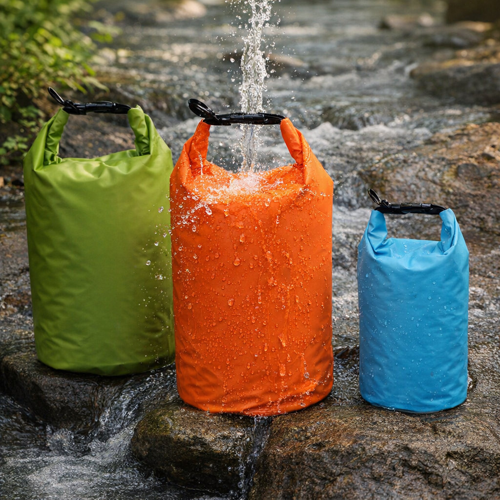 Waterproof PVC Dry Bags | Mixed Colors | Kayaking | Boating | Camping | Fishing | Solid Color Sports Gear