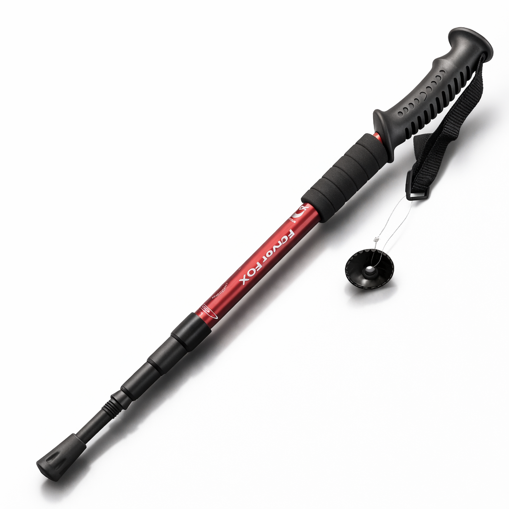 Aluminum Alloy Trekking Pole | Adjustable Height | Anti-Slip Grip | Lightweight Hiking Stick | Lever Lock | Outdoor Essentials