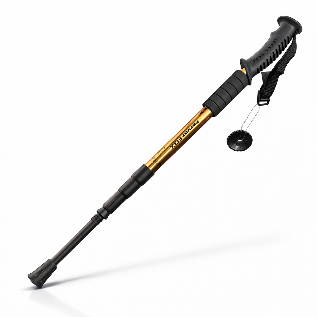 Aluminum Alloy Trekking Pole | Adjustable Height | Anti-Slip Grip | Lightweight Hiking Stick | Lever Lock | Outdoor Essentials