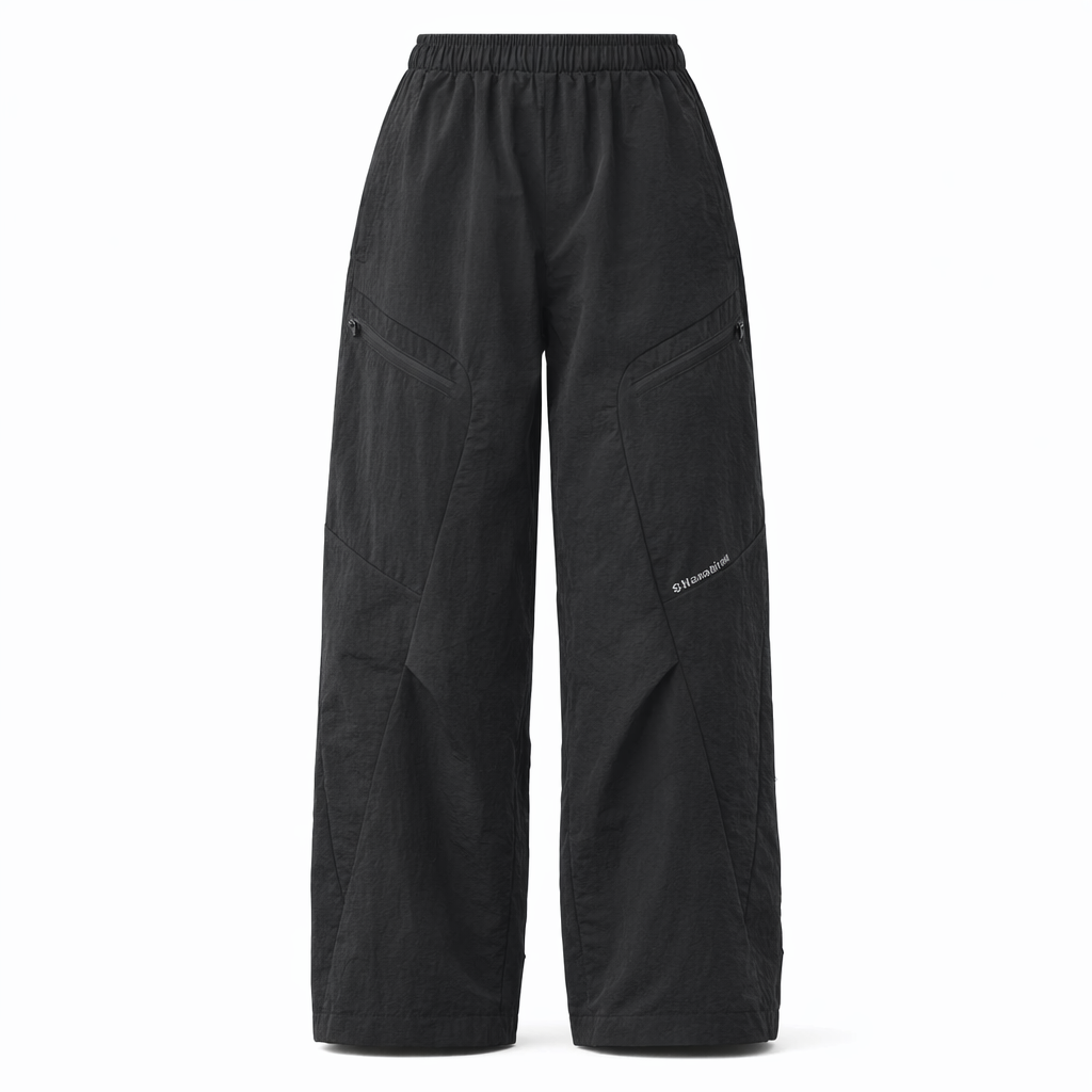 Men's Outdoor Hiking Pants | Wide-Leg Multi-Pocket Trousers | Polyamide Casual Wear | Spring/Fall Apparel