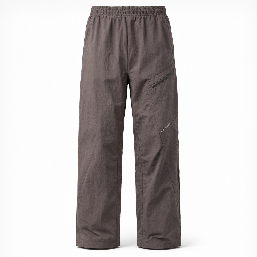 Men's Outdoor Hiking Pants | Wide-Leg Multi-Pocket Trousers | Polyamide Casual Wear | Spring/Fall Apparel