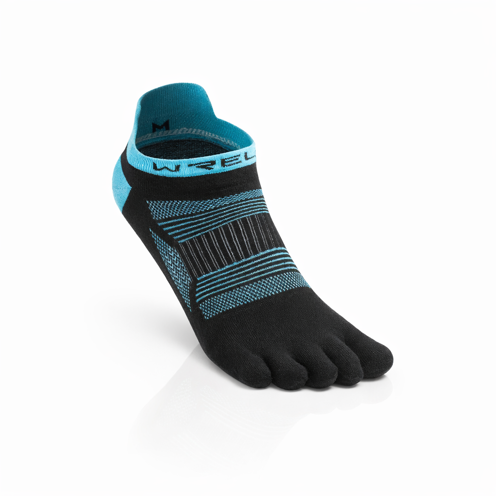 WRELS Breathable Stripe Toe Socks | Non-Slip Athletic Socks for Men & Women | Perfect for Hiking Running | Nylon | All-Season