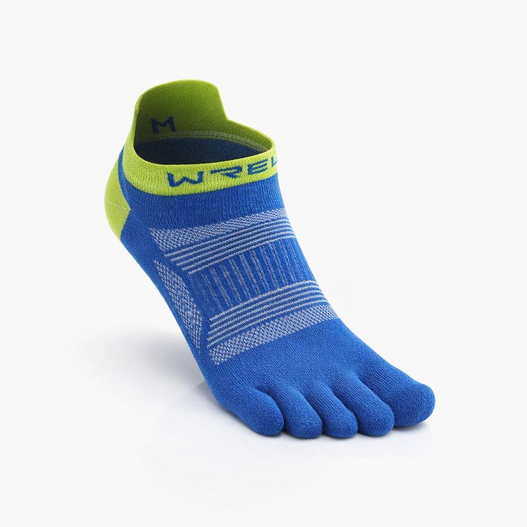 WRELS Breathable Stripe Toe Socks | Non-Slip Athletic Socks for Men & Women | Perfect for Hiking Running | Nylon | All-Season
