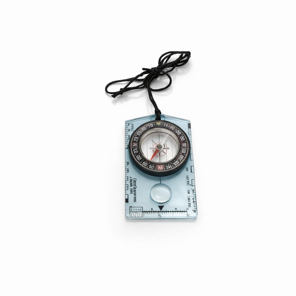 Waterproof Acrylic Compass with Scale | Durable Outdoor Navigation Tool | Camping Hiking Essential