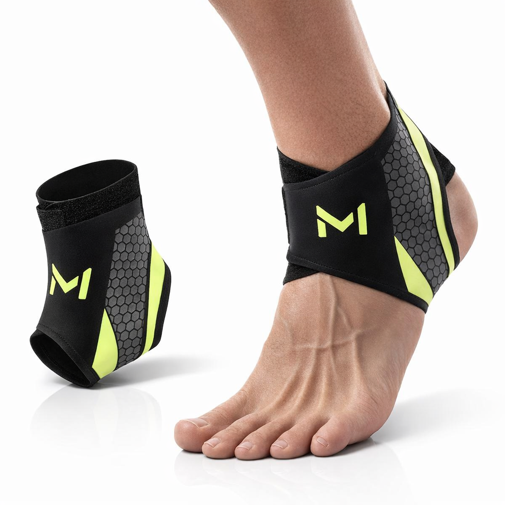 Breathable Ankle Support Compression Socks | Prevent Sprains Hiking Cycling | Hook & Loop | Polyamide