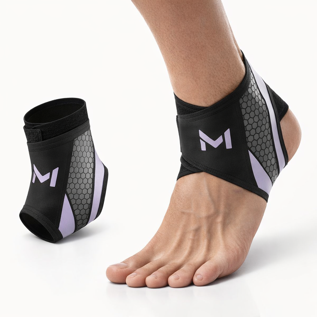 Breathable Ankle Support Compression Socks | Prevent Sprains Hiking Cycling | Hook & Loop | Polyamide