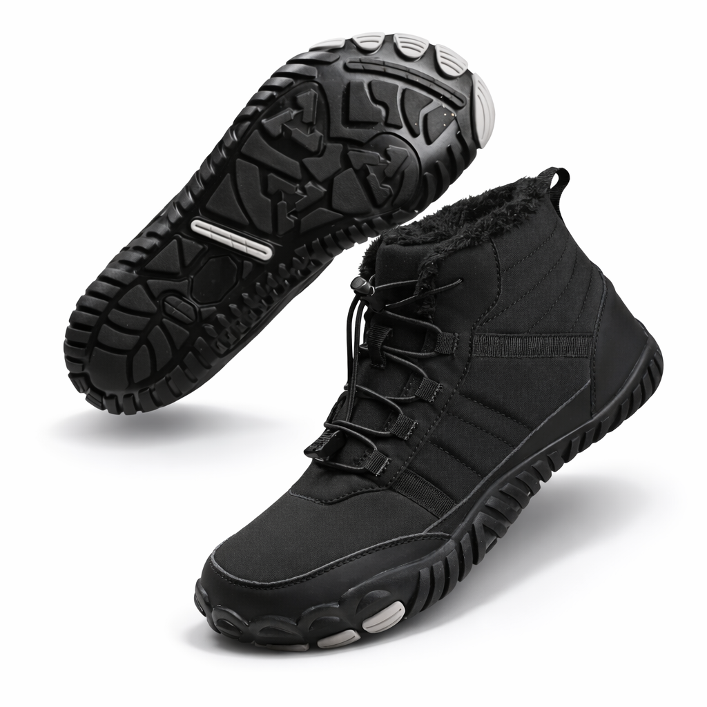 X-Forest® Waterproof High-Top Boots | Barefoot Design | Wide Toe Box | Warm Fleece Lining | Zero-Drop Sole